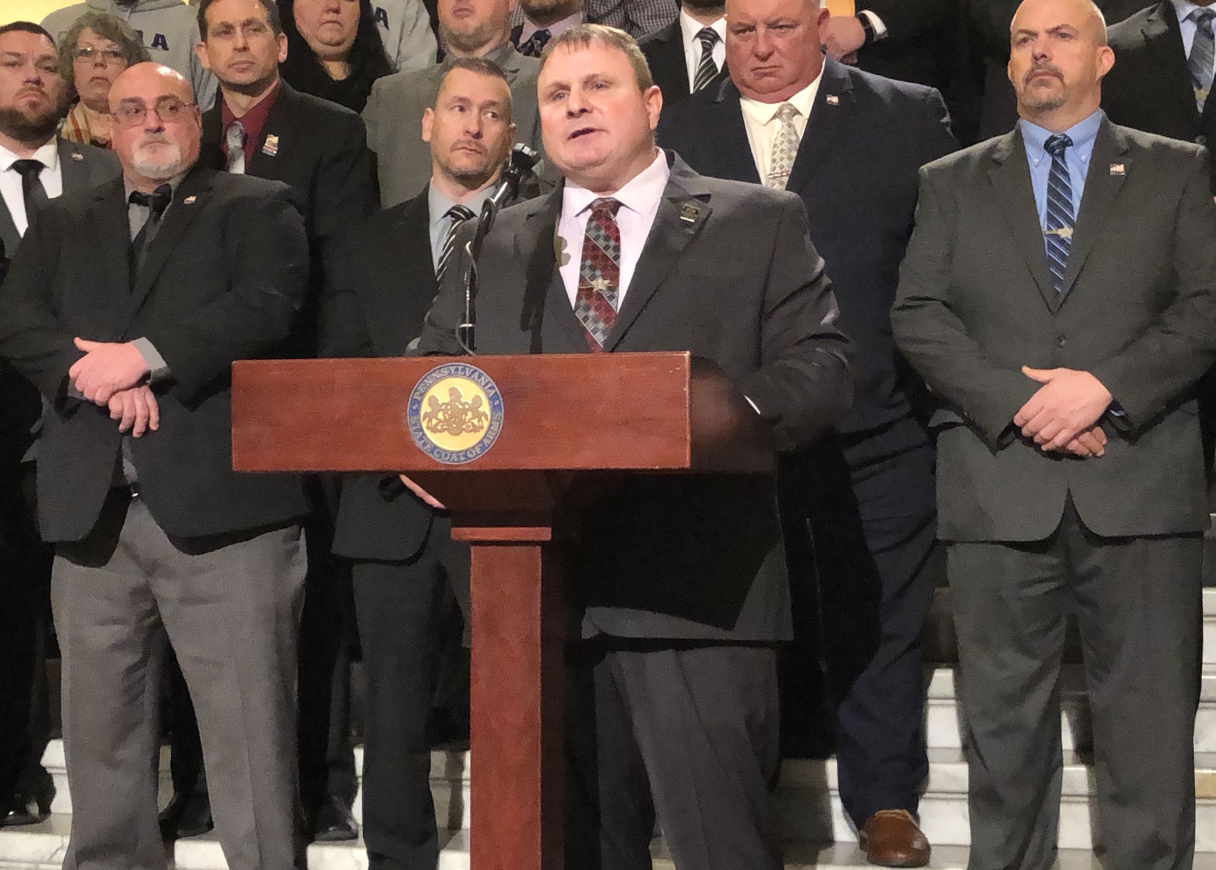 Prison union rally